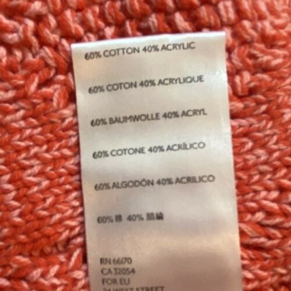 Pilcro Anthropologie Jasmine Oversize Cable Knit Sweater Women's Size Small Pink - Picture 6 of 7